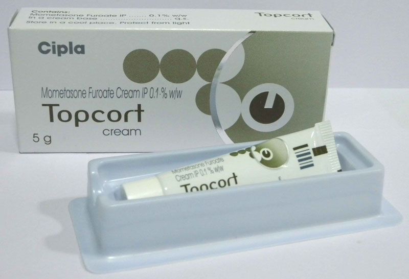 モメタゾンクリーム(トップコート)(Topcort Cream) 0.1% 5gm(インド発送品)